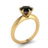 Engagement Ring Yellow Gold  1 carat Black Diamond , Image 4