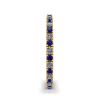 Riviera Pave Sapphire and Diamond Eternity Ring  Style Yellow Gold, Image 3