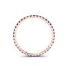 Riviera Pave Sapphire Eternity Ring Rose Gold, Image 2