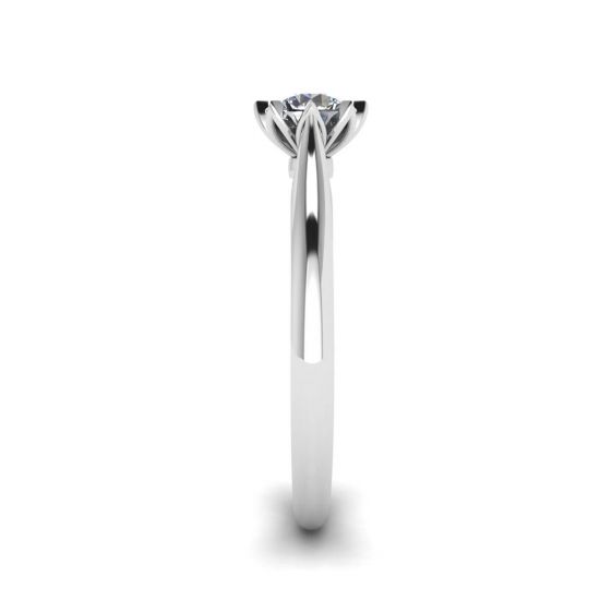 Lotus Diamond Engagement Ring,  Enlarge image 3