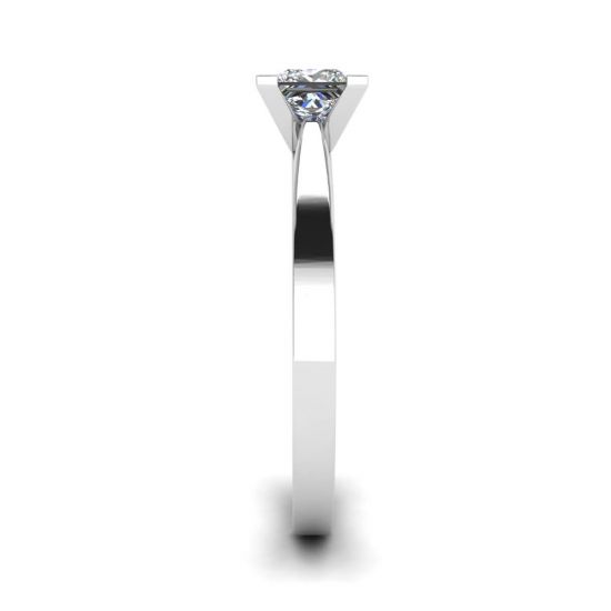 Futuristic Style Princess Cut Diamond Ring,  Enlarge image 3