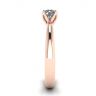 Petal Setting Ring with Round Diamond in 18K Rose Gold, Image 3