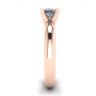 Rose Gold Ring with Princess Cut Diamond, Image 3