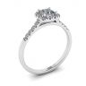 Halo Princess Cut Diamond Ring, Image 3