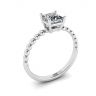 Bearded Ring with Princess Cut Diamond, Image 4