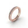 Channel Setting Eternity Diamond Ring Rose Gold, Image 3