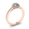 Rose Gold Ring with Diamonds, Image 4