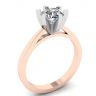 Diamond Ring in 18K Rose Gold for Engagement, Image 4