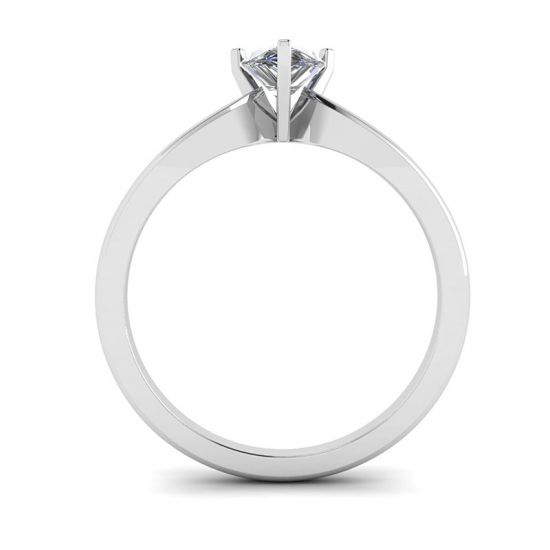 Pear Diamond Solitaire Ring in 6 prongs, More Image 0