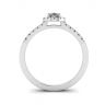 Pear Diamond Ring with Halo, Image 2