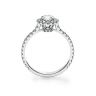 Halo Round Cut Diamond Ring, Image 2