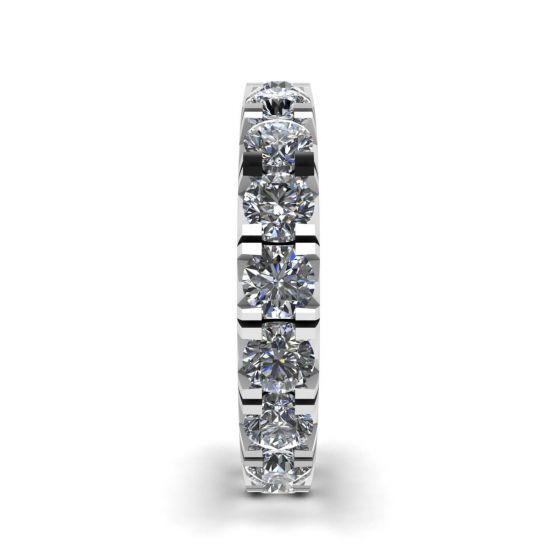 3 carat Eternity Diamond Band in 18K White Gold, More Image 1