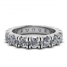 3 carat Eternity Diamond Band in 18K White Gold