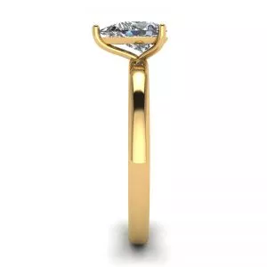 Classic Pear Diamond Solitaire Ring Yellow Gold - Photo 2