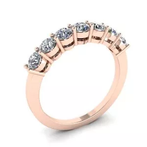 Eternal Seven Stone Diamond Ring in 18K Rose Gold - Photo 3