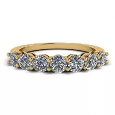 Eternal Seven Stone Diamond Ring in 18K Yellow Gold
