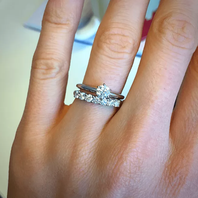 Eternal Seven Stone Diamond Ring in 18K White Gold - Photo 4