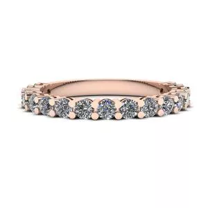 17 Diamond Ring in 18K Rose Gold