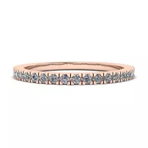 Classic Petite Diamond Eternity Ring in 18K Rose Gold