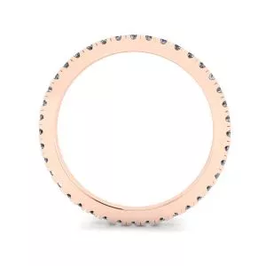 Classic Petite Diamond Eternity Ring in 18K Rose Gold - Photo 1