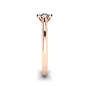 Lotus Diamond Engagement Ring Rose Gold - Photo 2