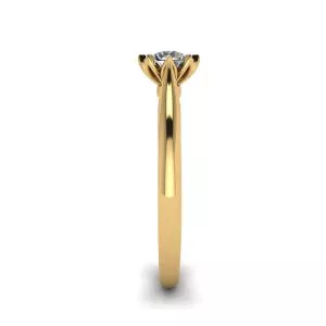 Lotus Diamond Engagement Ring Yellow Gold - Photo 2