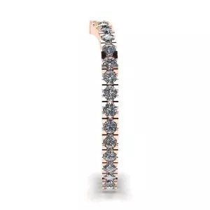 Curved Diamond Eternity Band Rose Gold - Photo 2