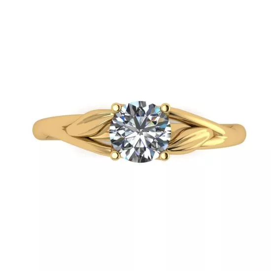 Nature Inspired Diamond Engagement Ring, Enlarge image 1