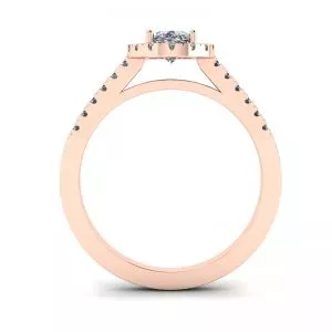 Oval Diamond Ring Rose Gold - Photo 1