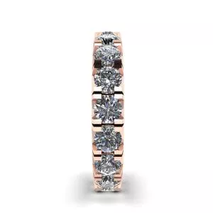 3 carat Eternity Diamond Band in 18K Rose Gold - Photo 2