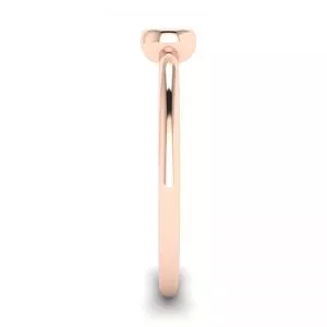Round Diamond Small Ring La Promesse Rose Gold - Photo 2