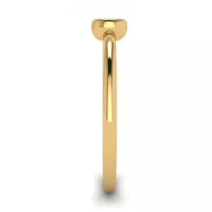Round Diamond Small Ring La Promesse Yellow Gold - Photo 2