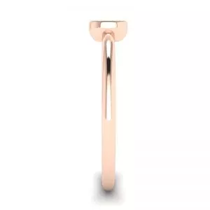 Oval Diamond Small Ring La Promesse Rose Gold - Photo 2