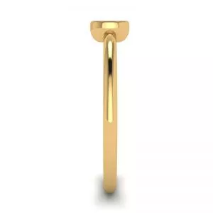 Oval Diamond Small Ring La Promesse Yellow Gold - Photo 2
