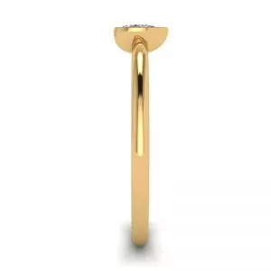 Pear Diamond Small Ring La Promesse Yellow Gold - Photo 2