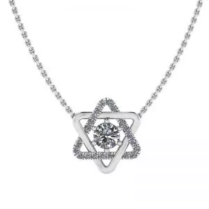 Diamond David Star Pendant