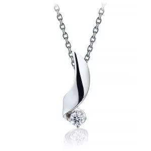 Pendant with 3 mm Diamond - Ruban Collection